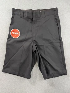 Dickies Herrenshorts Größe 36 schwarz Chino vorne flach lockere Passform Eingrifftaschen neu mit Etikett - Bild 1 von 13
