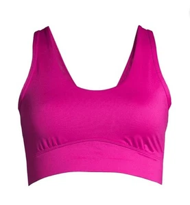 AVIA Women’s Size L Twisted Back Sports Bra Low Support Removable Pads • Purple - Picture 1 of 7