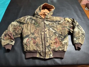 Walls Hooded Jacket Men's Large Reversible Mossy Oak Break-up Infinity Camo - Picture 1 of 21