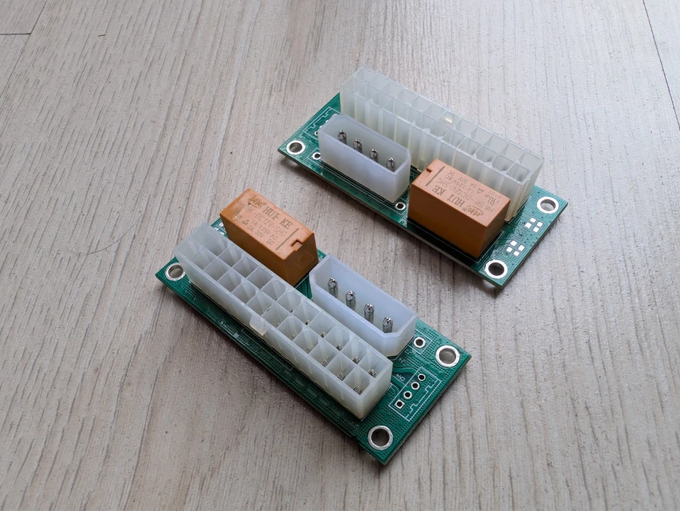 2× ATX 24-Pin Netzteil Adapter PSU Power On Start Relay Board - Bild 1 von 1