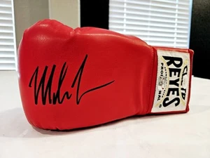 Mike Tyson Signed Autographed Red Cleto Reyes Boxing Glove JSA Certified Rare - Picture 1 of 7