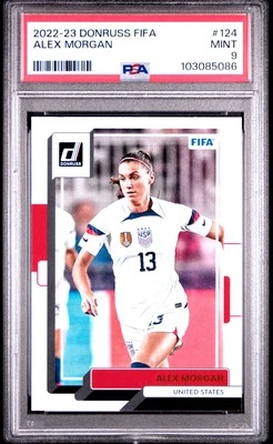 2022 PANINI DONRUSS FIFA ALEX MORGAN PSA 9 #124 TEAM USA - Image 1 of 2