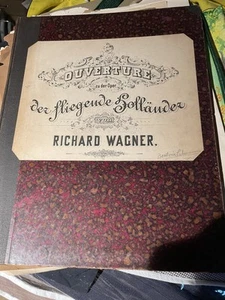 ORIGINAL RICHARD WAGNER 1870 der fliegende Golländer BERLIN FURSTNER BOUND SCORE - Picture 1 of 5