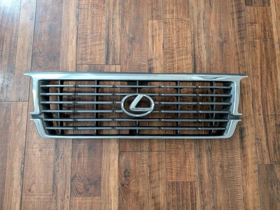 Cubierta superior del parachoques del radiador OEM 1996 1997 Lexus LX450 parrilla delantera cromada Foto 1 de 4