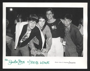 BEASTIE BOYS + ROB LOWE 1980's Original Photo 8 x 10 Type 1 by Glen Friedman - Picture 1 of 2