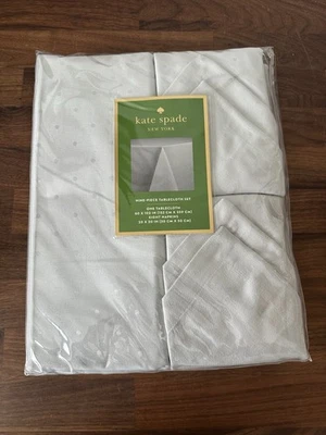 Juego de 9 manteles servilletas grises Kate Spade New York Larabee Dot 60x102 Foto 1 de 4