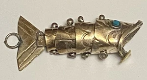 Vintage Silber Gelenk Fisch Flaschenöffner - Bild 1 von 6
