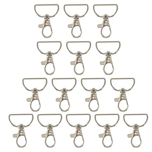  24 Pcs Swivel Lanyard Snap Hook Craft Keychain Hooks Lobster Clasp - Bild 1 von 12