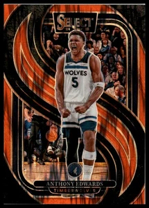2024-25 Panini Select #130 Anthony Edwards Orange Flash Prizm - Foto 1 di 2
