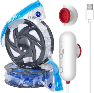 USB Pumpe, 3D Filament Aufbewahrung,Mit 10Er Einzelrolle Filament Vakuumbeutel （ - Bild 1 von 7