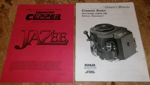 2002 country clipper jazee zero turn mower operators manual new - Picture 1 of 2