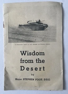WW2 Period Booklet Wisdom from the Desert by Major Stephen Foot 1943 - Picture 1 of 7