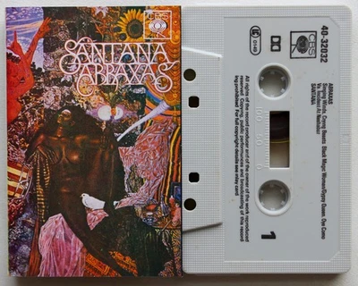 SANTANA - ABRAXIS (CBS 4032032) 1980s UK CASSETTE TAPE REISSUE JAZZ BLUES ROCK - Image 1 of 3