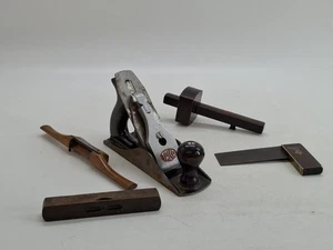 Holzbearbeitung Kapenter Handwerkzeuge Speichenmesser Messgerät versuchen quadratischer Wasserwaage Hobel - Bild 1 von 16