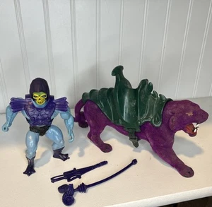 MOTU Vintage Skeletor & Panthor Masters of the Universe Completo He-man - Imagen 1 de 11