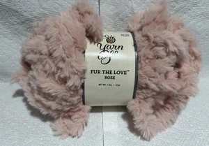 Yarn Bee 2015 Fur the Love Yarn 7oz 37 yds Color 02 ROSE New - Picture 1 of 4