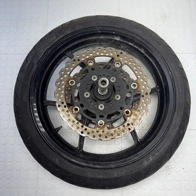 07-09 Kawasaki Versys 650 Rueda Delantera Neumático Rotor Eje OEM NEUMÁTICO RECTO Foto 1 de 4