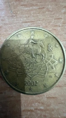 ITALIA 50 EURO CENT 2002 - THE EQUESTRIAN STATUE OF MARCUS AURELIUS - Image 1 of 2