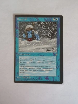 MISPRINT | MISCUT MTG Magic the Gathering MTG Snowfall (101) Ice Age - Image 1 of 2