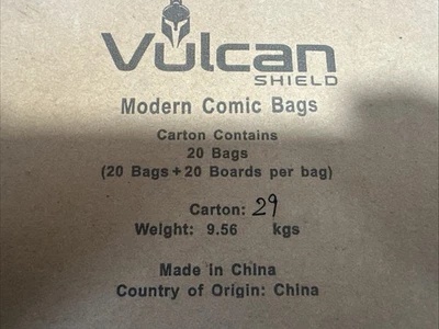 BCW 1200 New Vulcan Modern Age Comic Book Bags And Boards - Acid Free - Archival