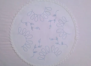 Embroidery Table Centre Sunflowers Flowers circle Cotton CS0070 - Picture 1 of 1