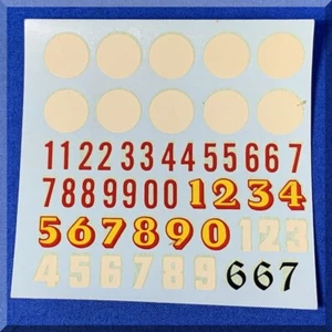 VINTAGE STROMBECKER H2O SLIDE SLOT CAR DECAL SHEET P-1-8-63 COMPLETE 40+ - Picture 1 of 2