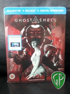 Ghost in the Shell - Zavvi 3D & 2D Blu Ray Steelbook - NEW & SEALED - Picture 1 of 5