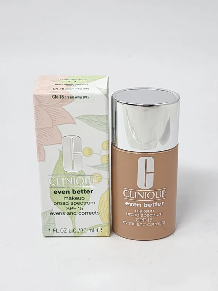 Clinique Even Better Makeup SPF 15 Foundation 14 Creamwhip 1oz Full Size