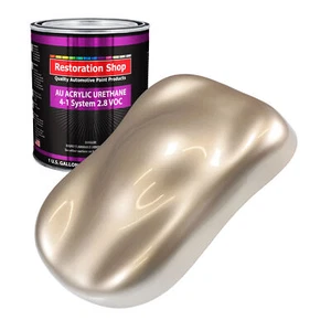 Restoration Shop Cashmere Gold Metallic Acrylic Urethane Gallon Only Auto Paint - Picture 1 of 5