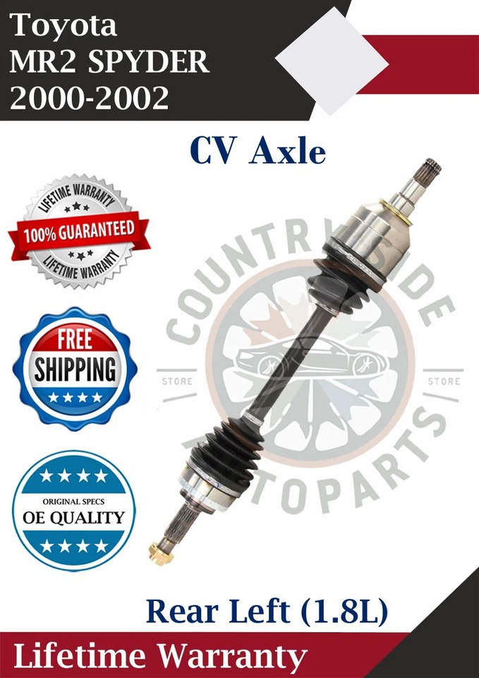 Nuevo eje CV trasero izquierdo OE para Toyota MR2 Spyder 2000-2002 1,8 L garantía de por vida Foto 1 de 4