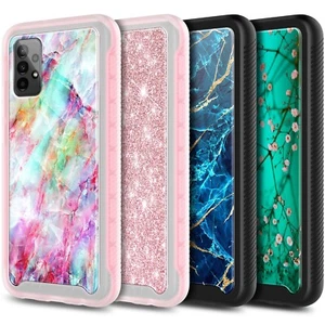 For Samsung Galaxy A03s Case, Full Body Phone Cover + Built-In Screen Protector - Picture 1 of 63