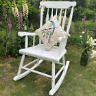 Wood Rocking Chair Porch Outdoor Rocker Chair High Back Garden Chairs