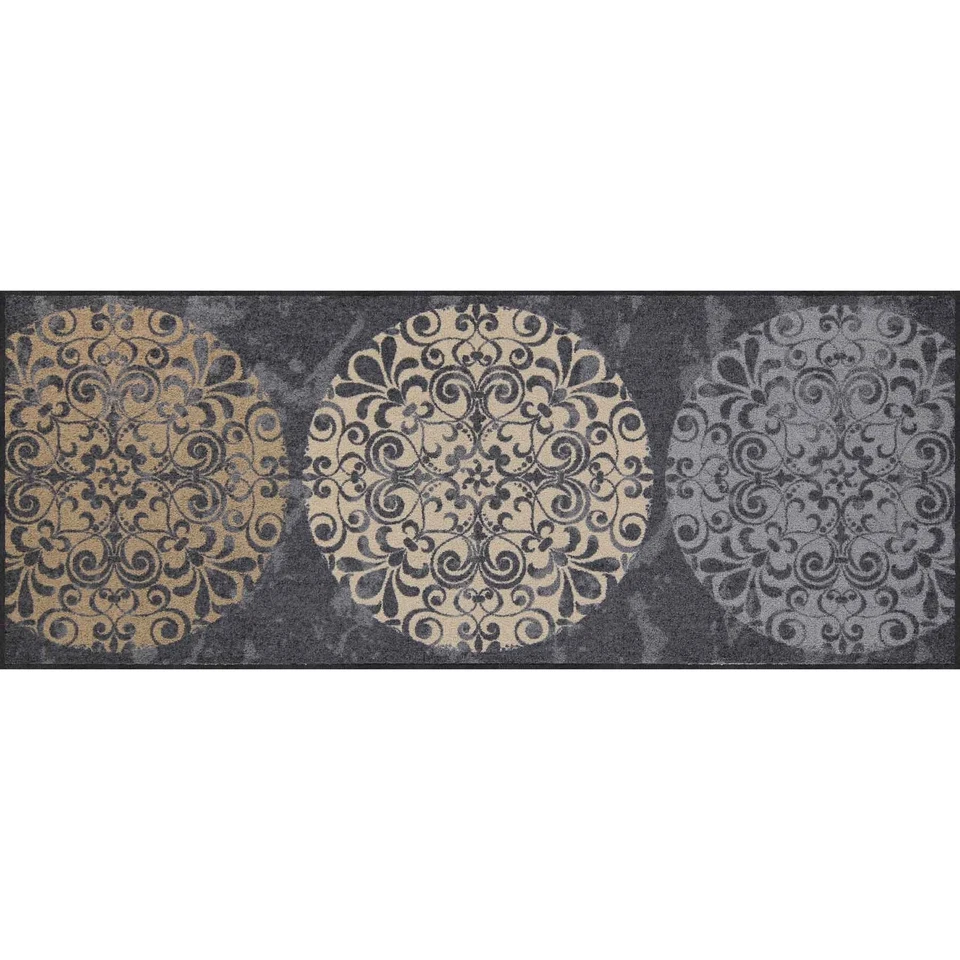 Salonloewe Fliesenkreise Fußmatte waschbar 75x190 cm - Bild 1 von 4