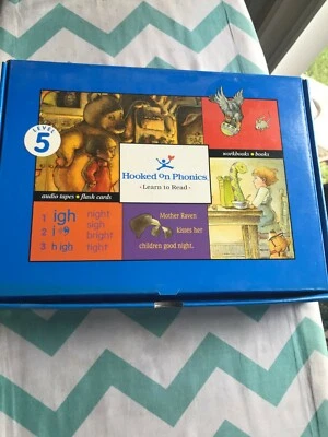 OpenBox Hooked On Phonics Learn to Read Level 5 Cassette Tapes Flash Cards Books - Image 1 of 4