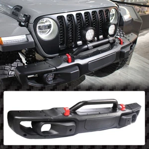 Front Bumper with U-Tube Fits For Jeep Wrangler JL 18-24 10th Anniversary Style - Picture 1 of 7