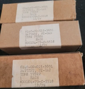 Three vintage Nicad Batteries 1979 - Picture 1 of 2