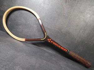 Fischer - Powerwood - L3 - 4 3/8 - Tennisschläger Holz Racket - Vintage - RAR - Picture 1 of 21