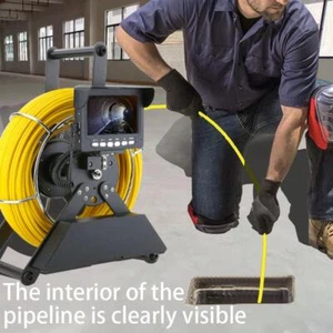 Drain Sewer Pipeline Pipe Plumbing Inspection Endoscope Camera with 4.3" Screen - Picture 1 of 17