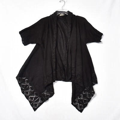 Top suéter manga larga frente abierto One World para dama talla 1X Foto 1 de 4