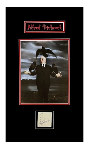 Alfred Hitchcock Autograph Cut Museum Framed Ready to Display Cover