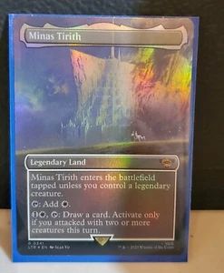 Minas Tirith MTG LOTR Tales of Middle-earth 0341 Boarderless Foil NM - Bild 1 von 1
