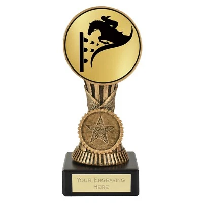 TROPHIES 4 EVERYTHING Reitpferdeshow Springkugel Award 13 cm KOSTENLOSE GRAVUR