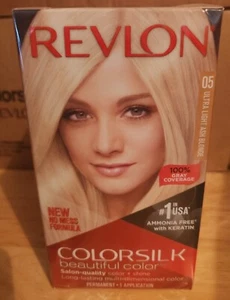 Revlon ColorSilk Beautiful Color w/Keratin #05 Ultra Light Ash Blonde 3 pack - Picture 1 of 4