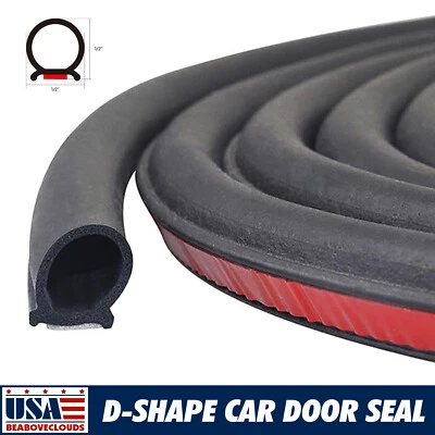 20ft Universal Rubber Car Auto Door Seal Weather Stripping - Image 1 of 4