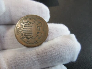 1864 2 Cent Piece - United States Coin - Fine or Better Condition details - Picture 1 of 9