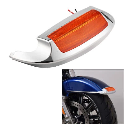 Luz punta guardabarros delantero apta para Harley Electra Glide Ultra Limited 2014-2023 19 Foto 1 de 4
