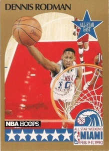 DENNIS RODMAN 1990 NBA Properties Card #10 Detroit Pistons HOF - Picture 1 of 2