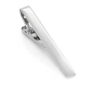 Shiny Silver Tie Clip 55mm - Bild 1 von 6