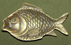 Vintage brass fish ash tray