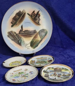 Lot of 4 Vintage State Plates & 1 Ashtray - MO, KS, MN, WY - Picture 1 of 16